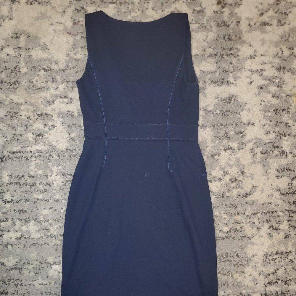 Cynthia Steffe Blue Zipup Dress || sz Small || EUC - Picture 4 of 14
